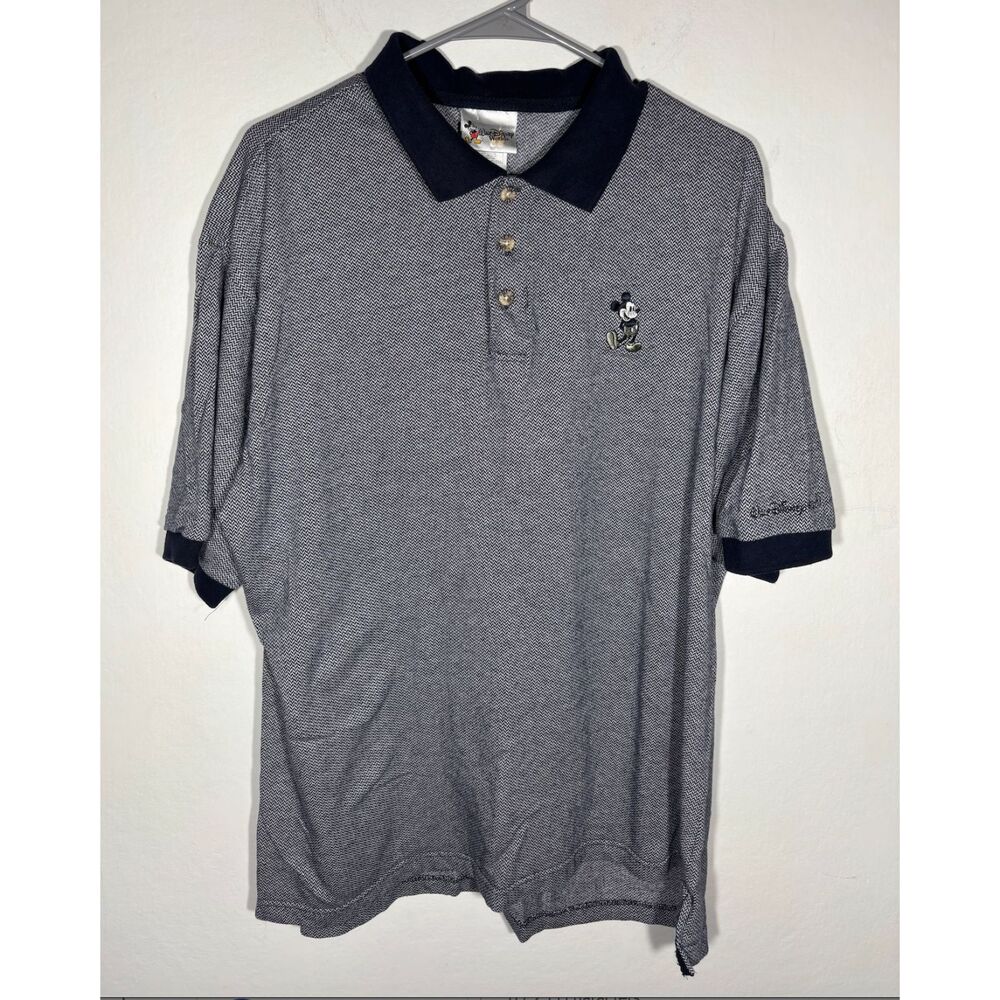 Disney World Mickey Mouse Polo Shirt Mens Large Embroidered Logo